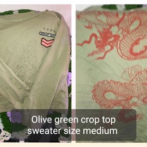 Crop top sweater